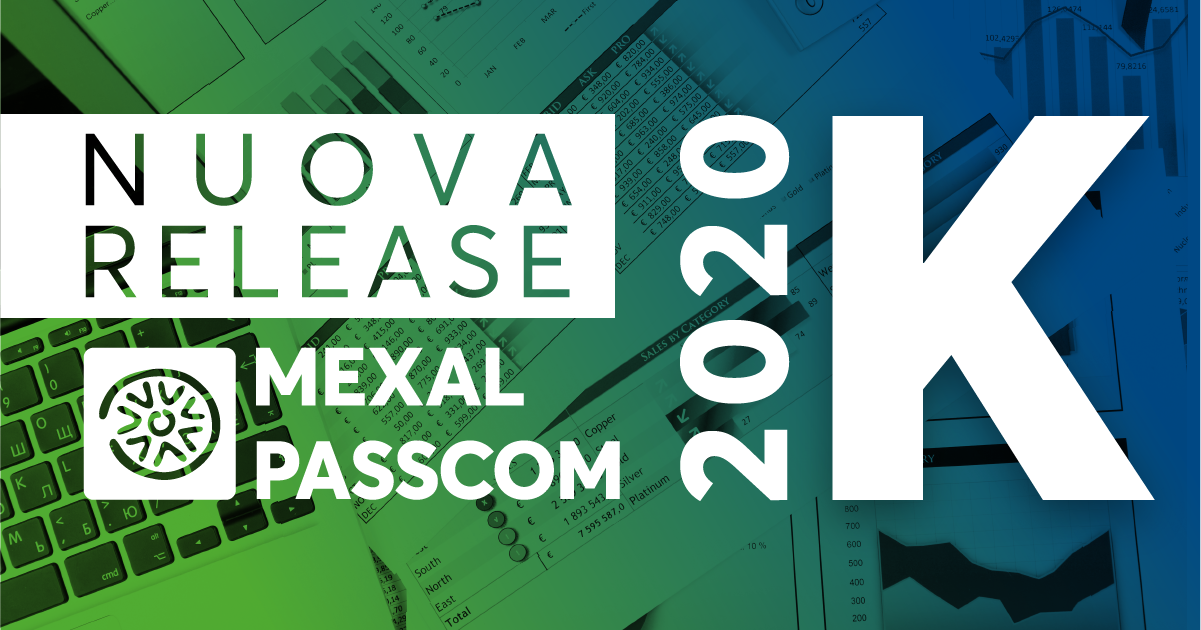 Rilascio versione 2020K -MEXAL -PASSCOM