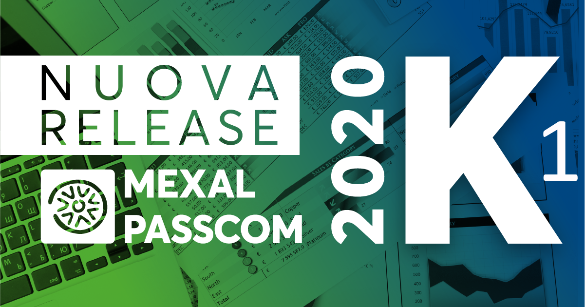 Rilascio versione 2020K1-MEXAL -PASSCOM