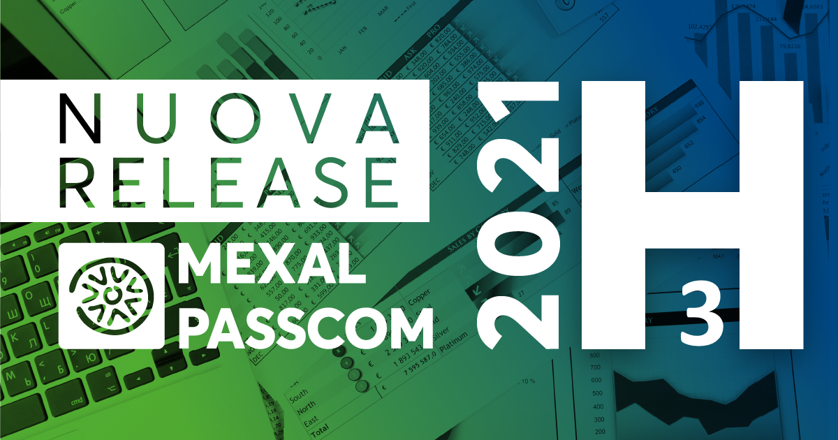 Rilascio versione 2021H3 - Mexal - Passcom