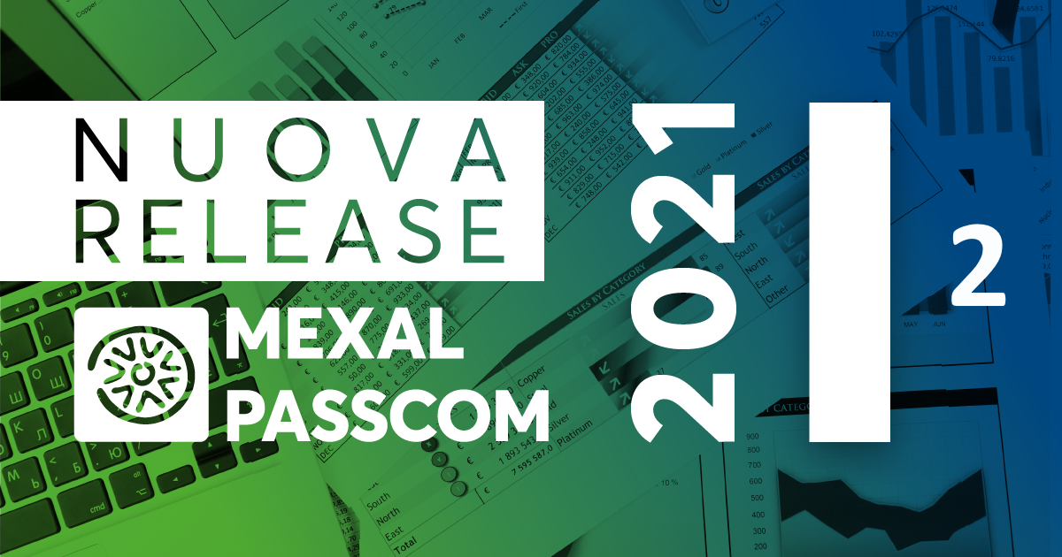 Rilascio versione 2021I2 - Mexal - Passcom