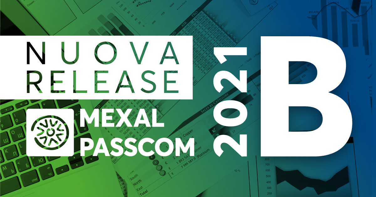 Rilascio versione 2021B - MEXAL - PASSCOM