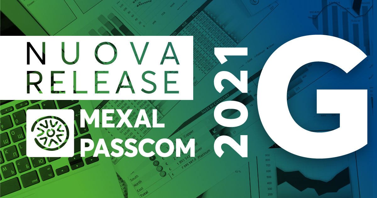 Rilascio versione 2021G - Mexal - Passcom