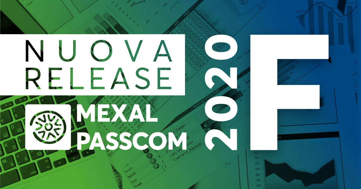 Rilascio versione 2020F - MEXAL -PASSCOM