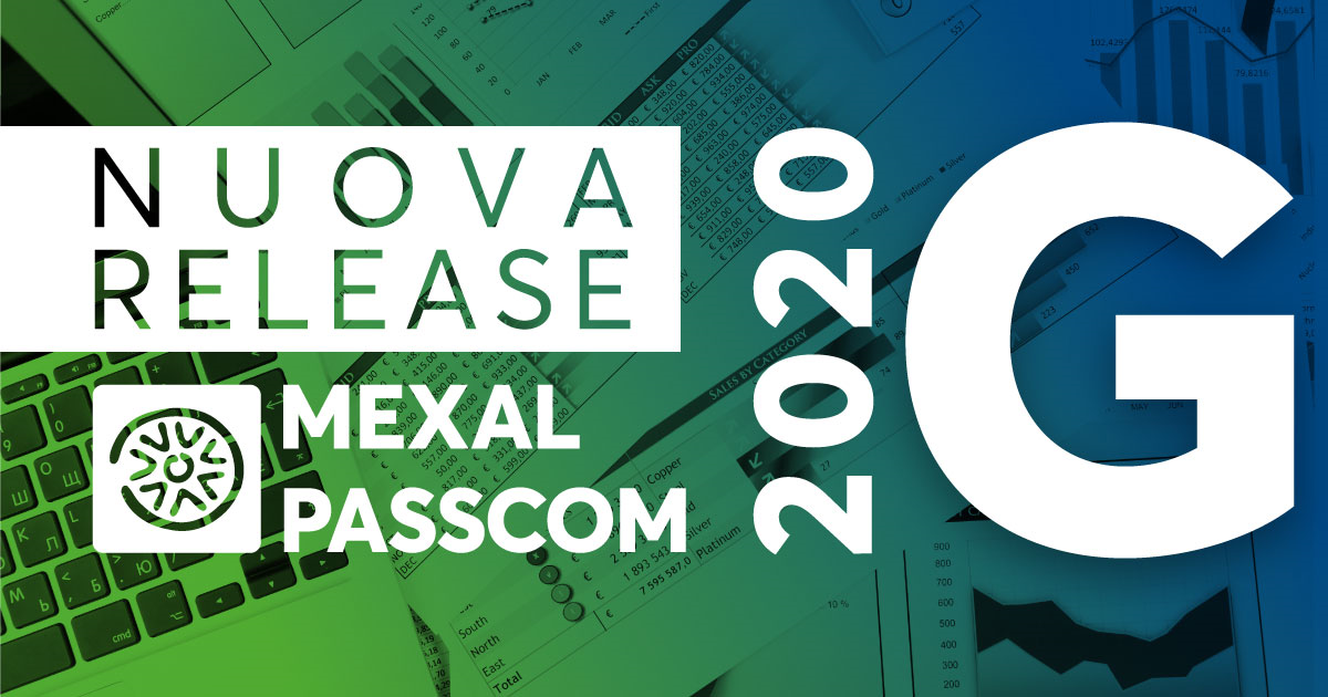 Rilascio versione 2020G - MEXAL -PASSCOM