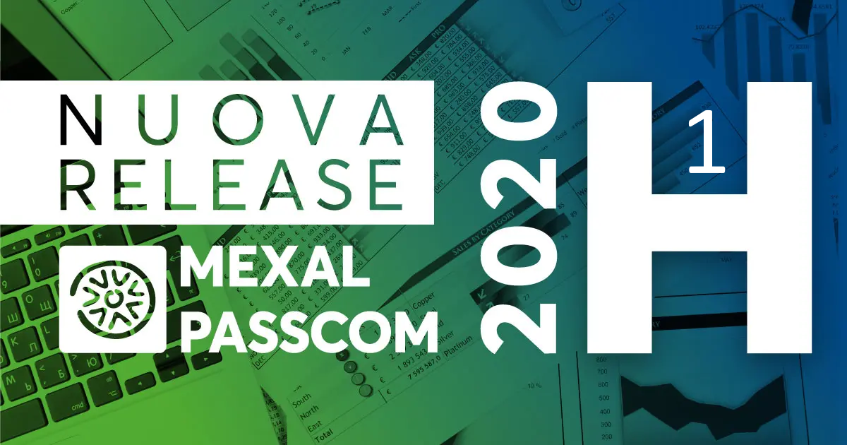 Rilascio versione 2020H1 - MEXAL -PASSCOM