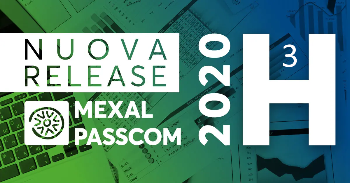 Rilascio versione 2020H3 - MEXAL -PASSCOM