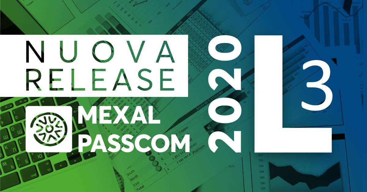 Rilascio versione 2020L3 - MEXAL -PASSCOM