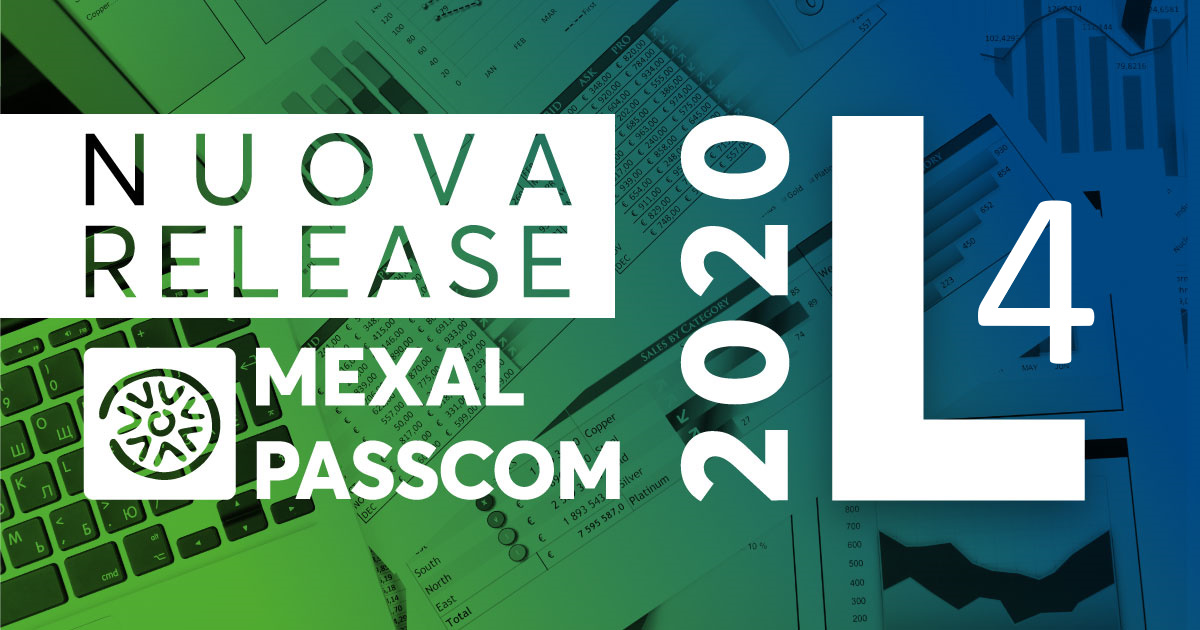 Rilascio versione 2020L4 - MEXAL - PASSCOM