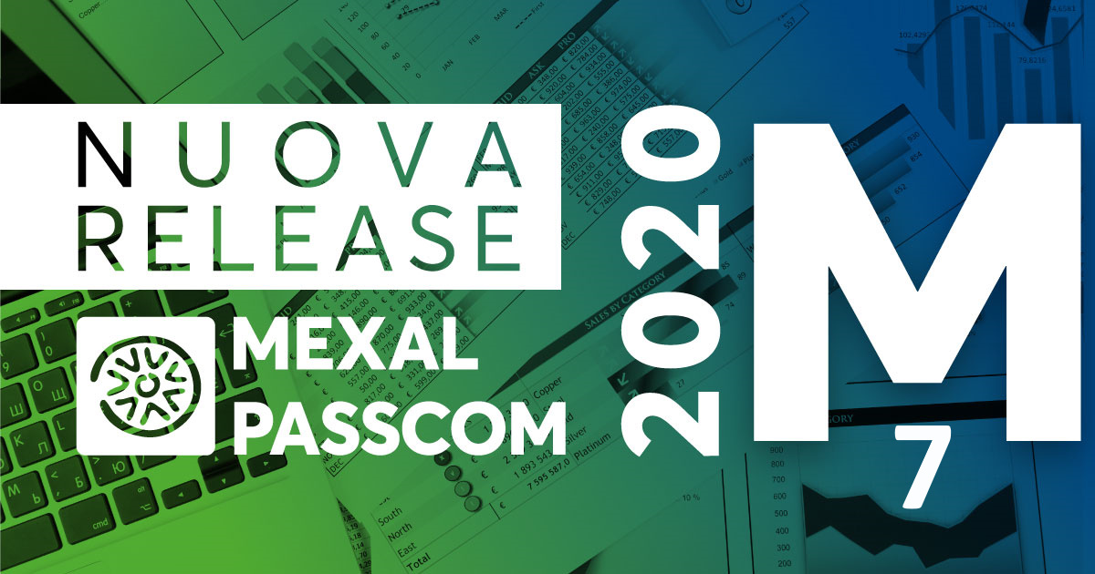 Rilascio versione 2020M7 - MEXAL - PASSCOM