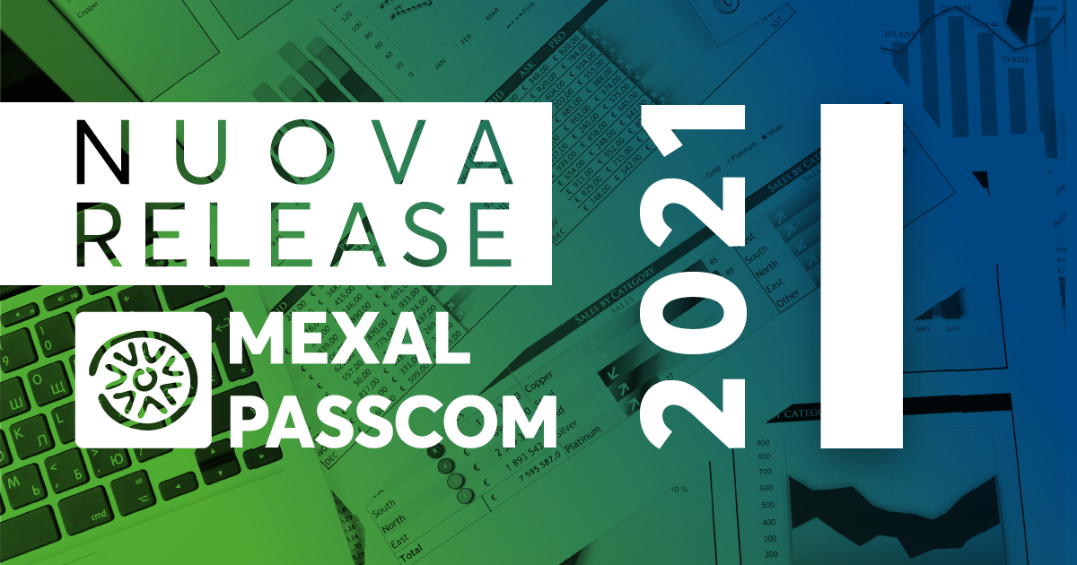 Rilascio versione 2021I1 - Mexal - Passcom